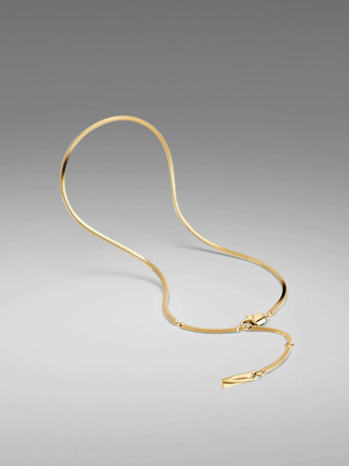 VL. Adjustable Gold Snake Bracelet