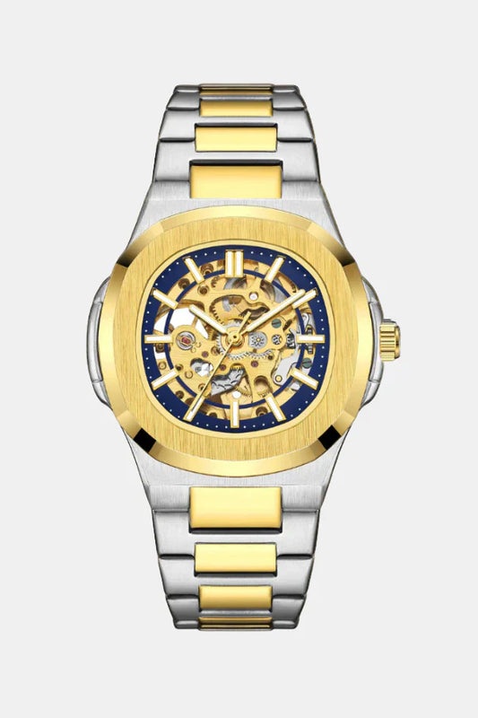VL. Skeleton Automatic Steel Gold Blue