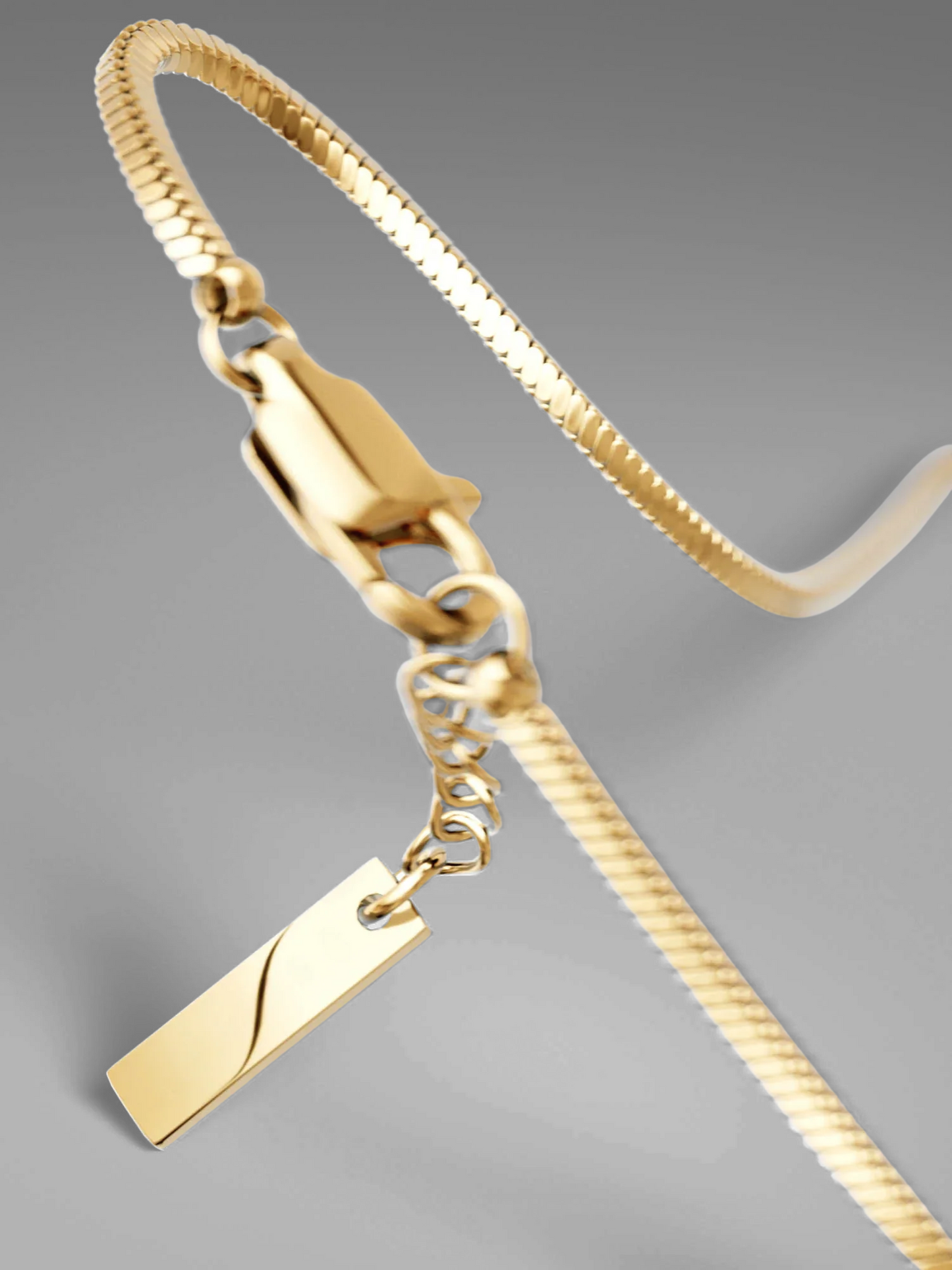 VL. Adjustable Gold Snake Bracelet